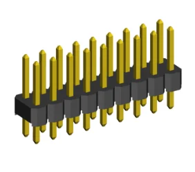 2.54mm Pin Header Double Rows Straight Dip Type.